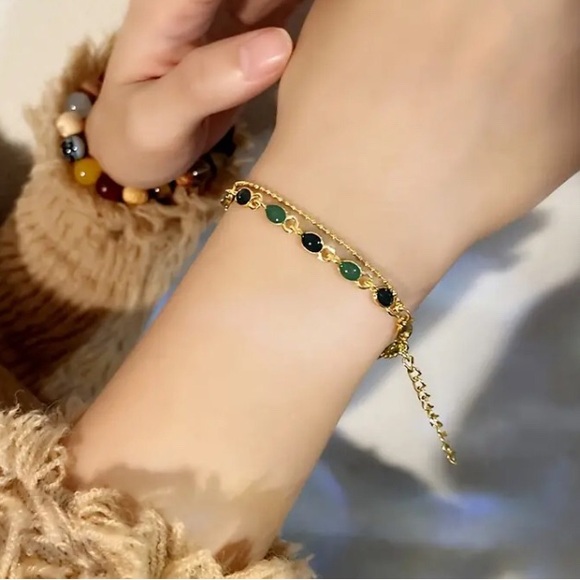 🔥TOP TRENDY UNIQUE VINTAGE JADE BRACELET🔥 - Picture 2 of 6